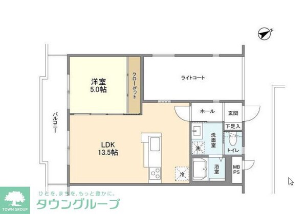 マリンコートの物件間取画像